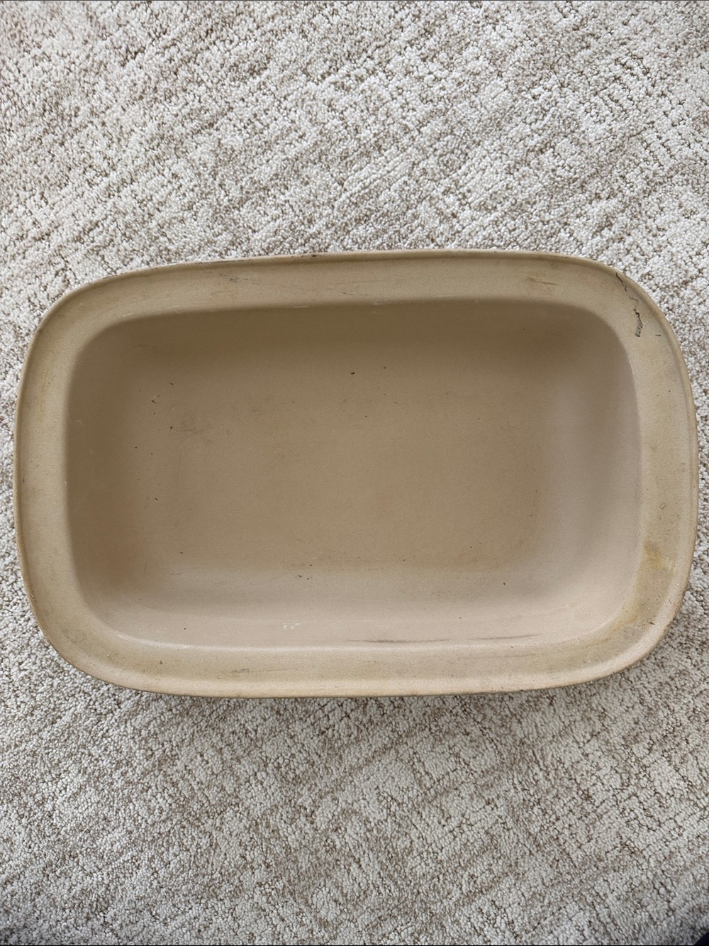 The Pampered Chef Neutral Cream Stoneware Dish 11 x 17